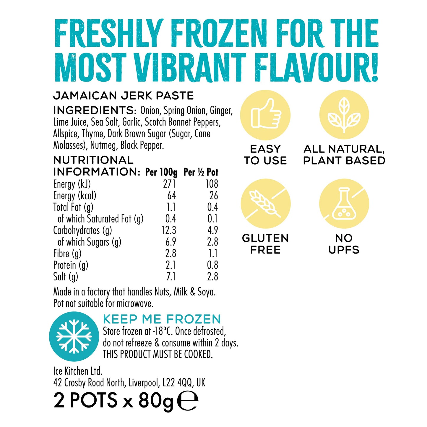 Jamaican Jerk Paste - 2 x 80g pots