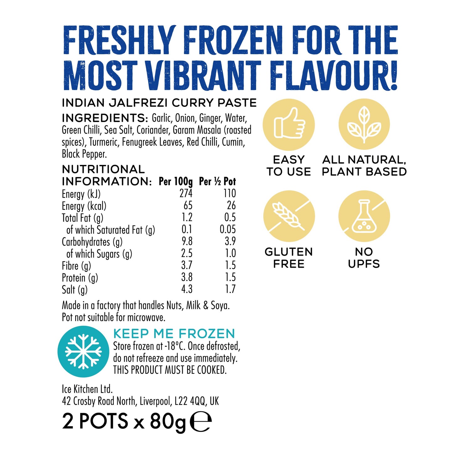 Indian Jalfrezi Curry Paste - 2 x 80g pots