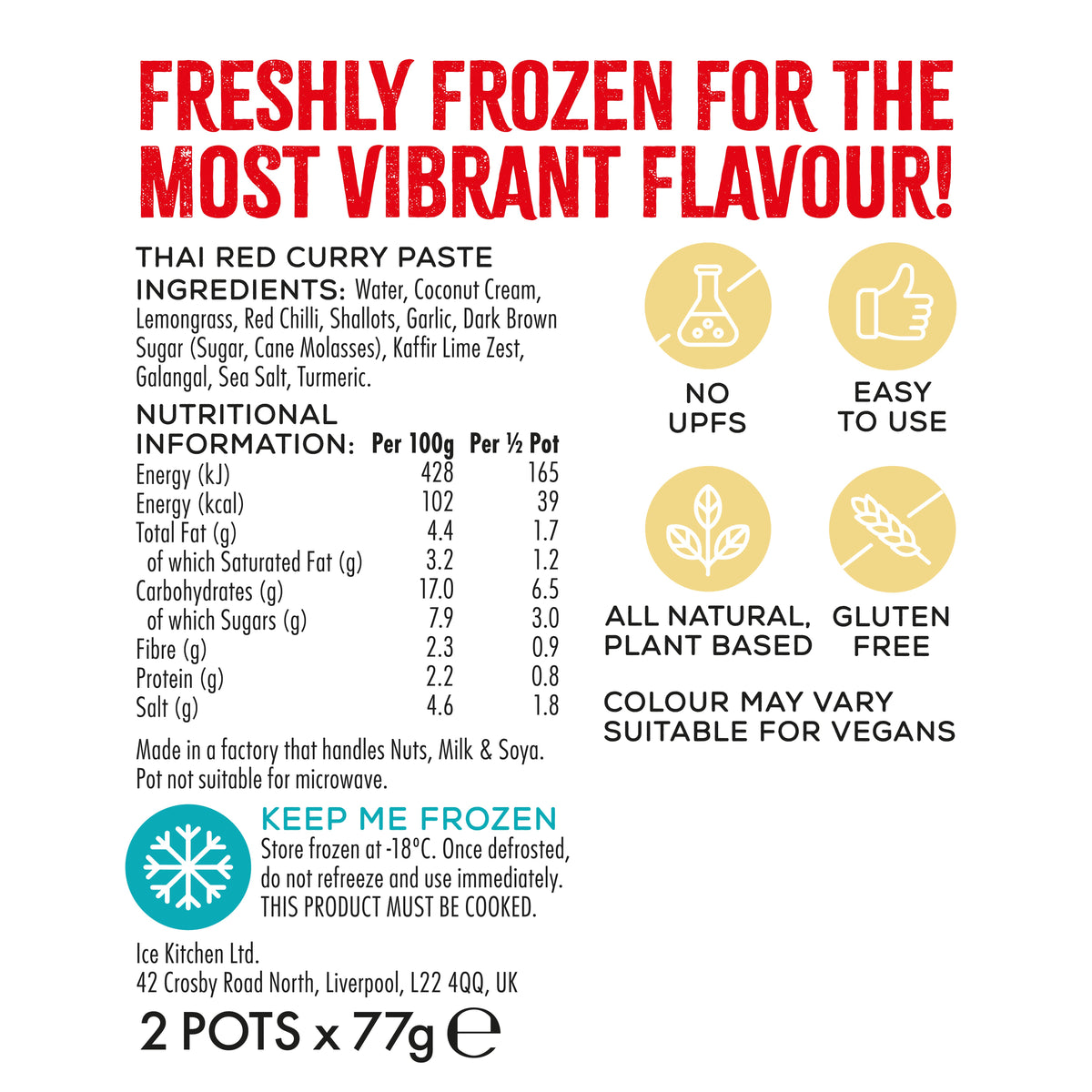 Thai Red Curry Paste - 2 x 77g pots