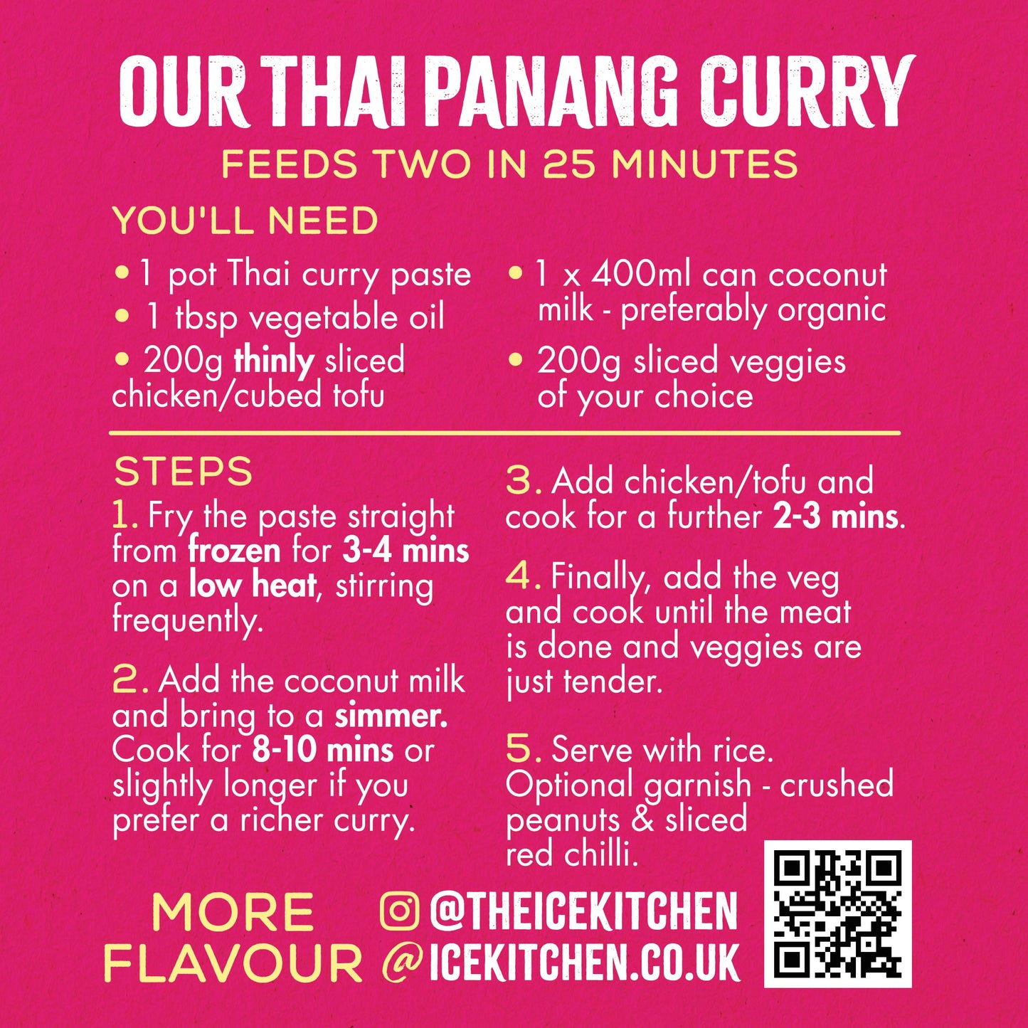 Thai Panang Curry Paste - 2 x 77g pots