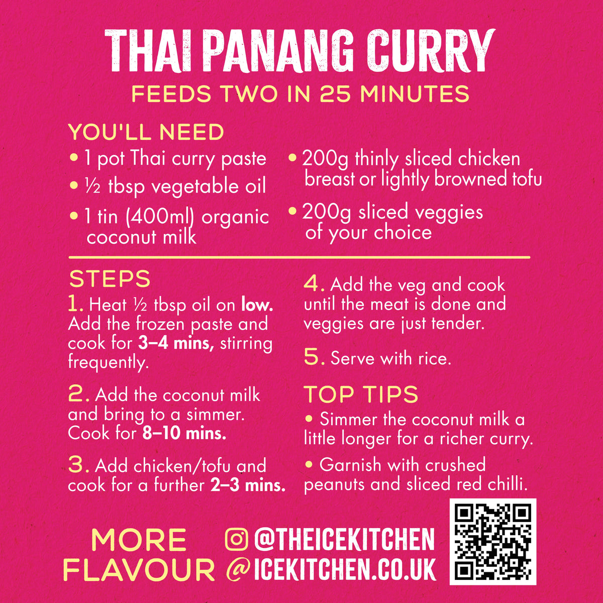 Thai Panang Curry Paste - 2 x 77g pots