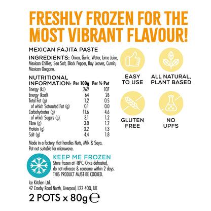Mexican Fajita Paste - 2 x 80g pots