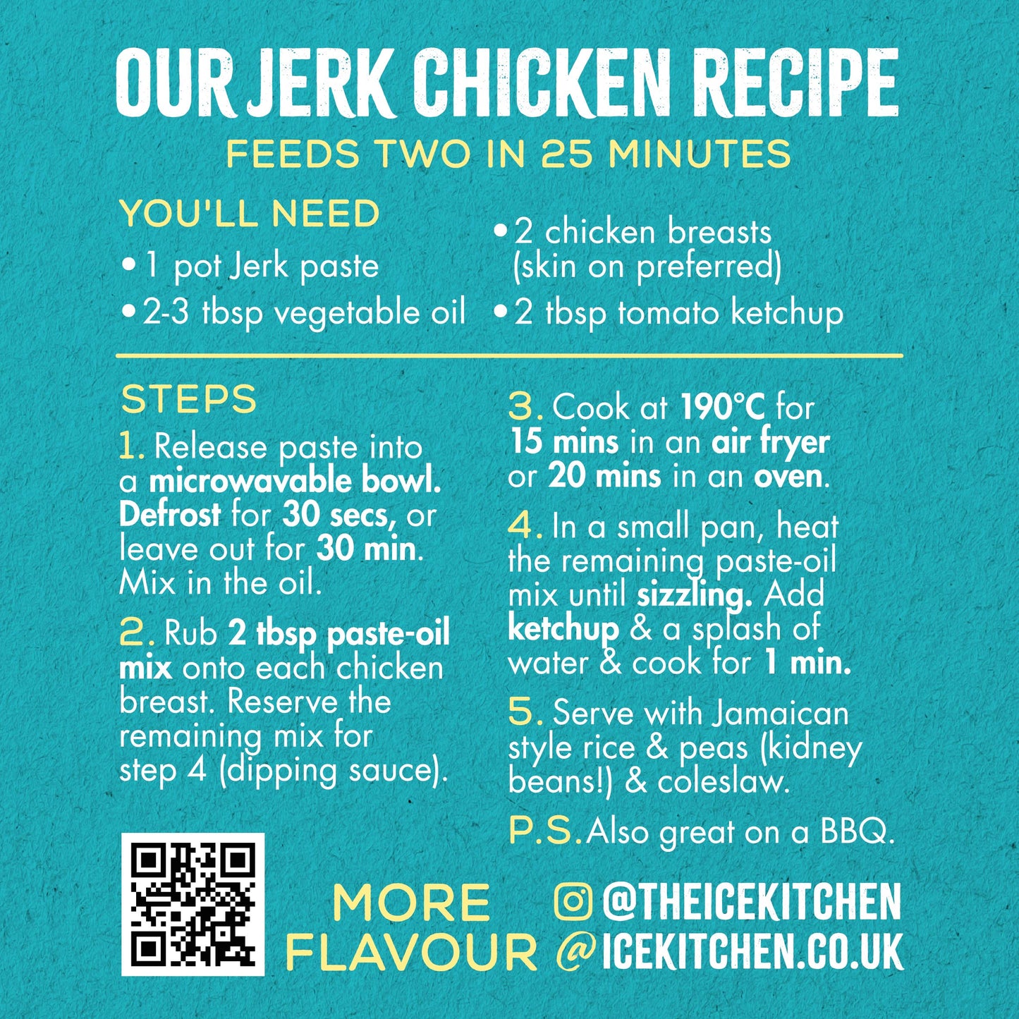 Jamaican Jerk Paste - 2 x 80g pots