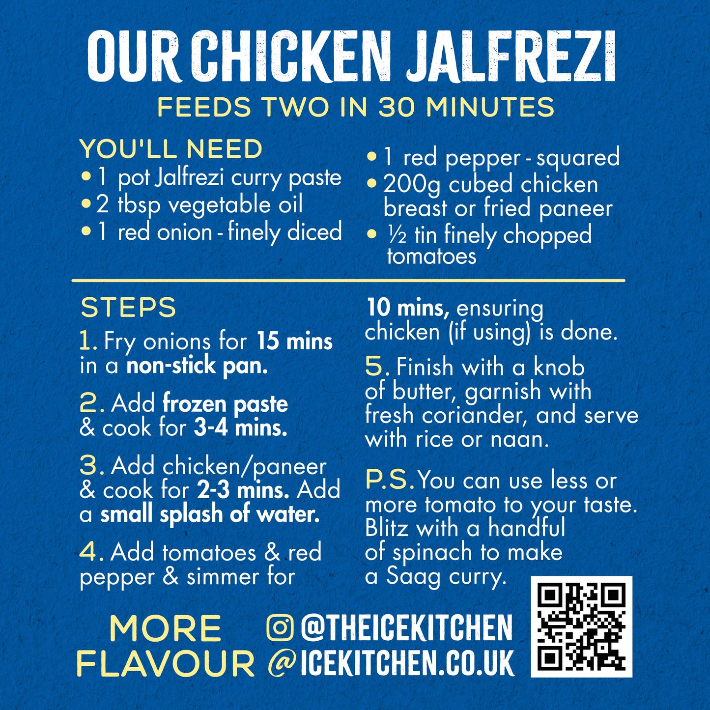 Indian Jalfrezi Curry Paste - 2 x 80g pots