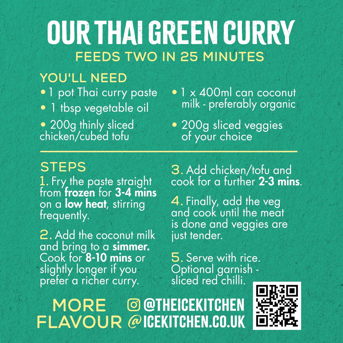 Thai Green Curry Paste - 2 x 77g pots