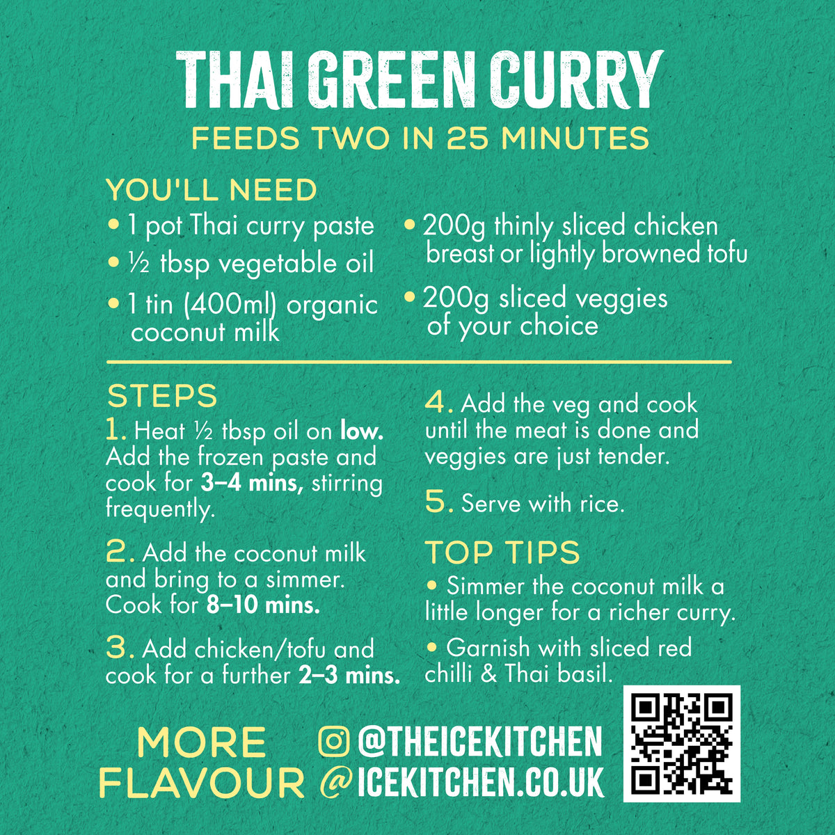 Thai Green Curry Paste - 2 x 77g pots