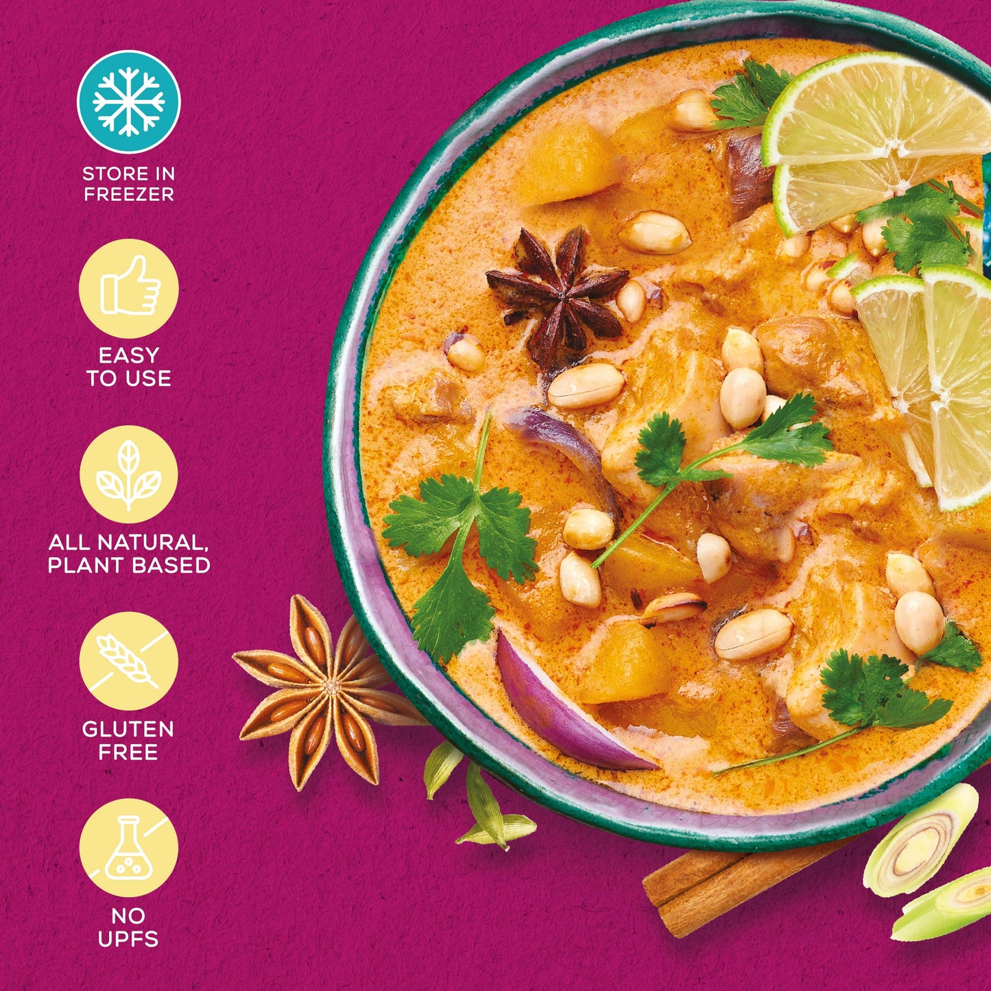 Thai Massaman Curry Paste - 2 x 77g pots