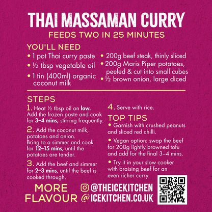 Thai Massaman Curry Paste - 2 x 77g pots