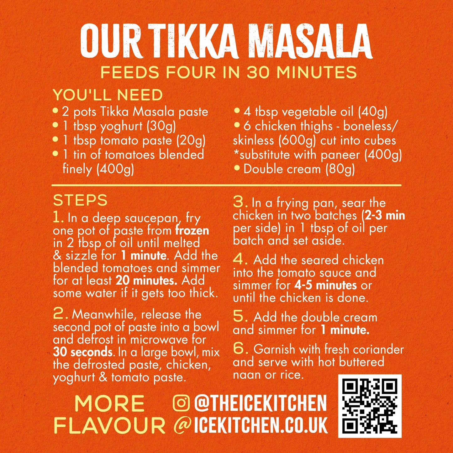 Indian Tikka Masala Paste 2 x 80g pots