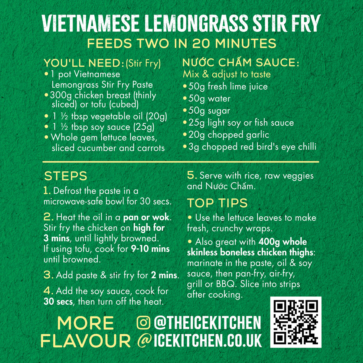 Vietnamese Lemongrass Stir-Fry Paste 2 x 85g pots