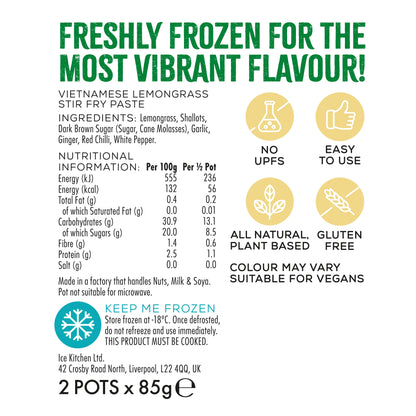 Vietnamese Lemongrass Stir-Fry Paste 2 x 85g pots