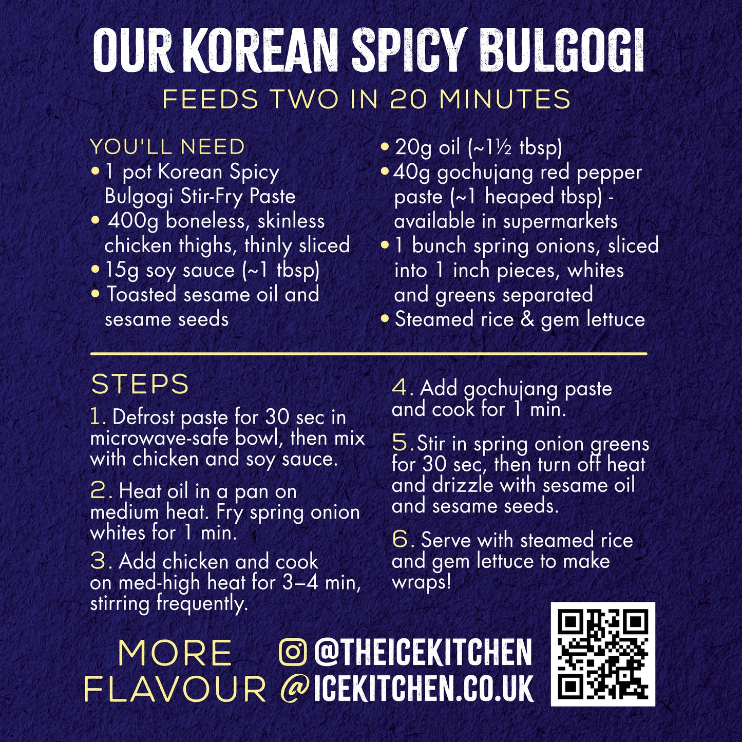 Korean Spicy Bulgogi Stir-Fry Paste 2 x 85g pots