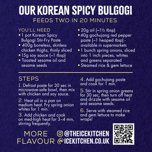 Korean Spicy Bulgogi Stir-Fry Paste 2 x 85g pots