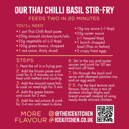 Thai Chilli Basil (Pad Kra Pao) Stir-Fry Paste 2 x 85g pots