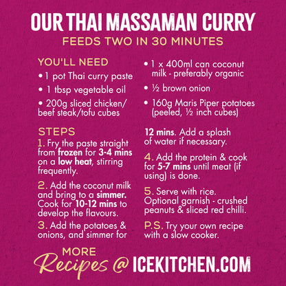 Thai Massaman Curry Paste - 2 x 77g pots